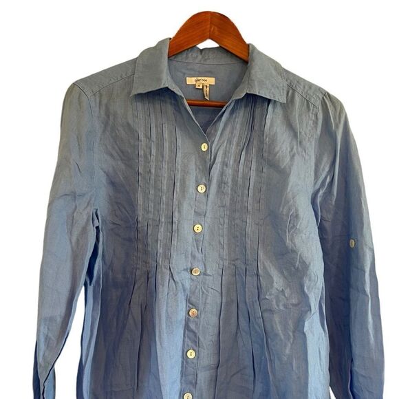 Tyler böe 100% linen button up tunic. Size 6 - Picture 2 of 12